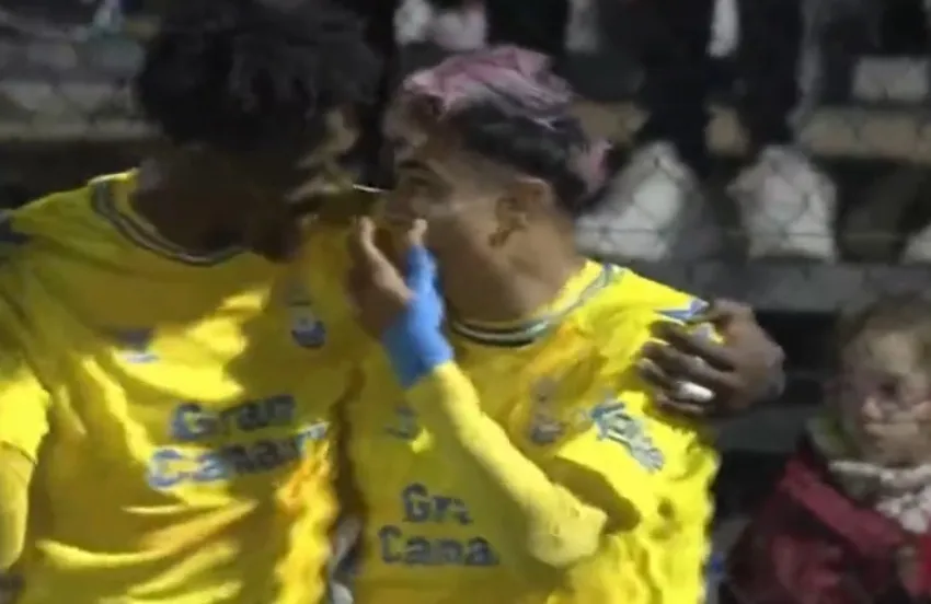 Araujo marcó al 68' con Las Palmas