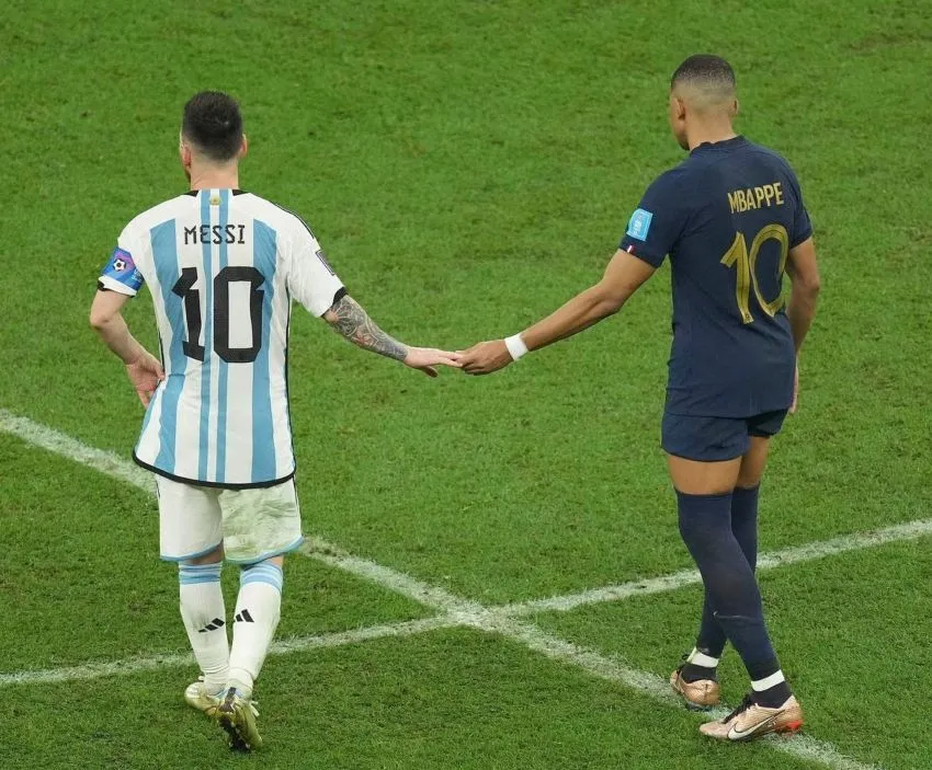 INSTAGRAM Messi y Mbappé en la final del mundial
