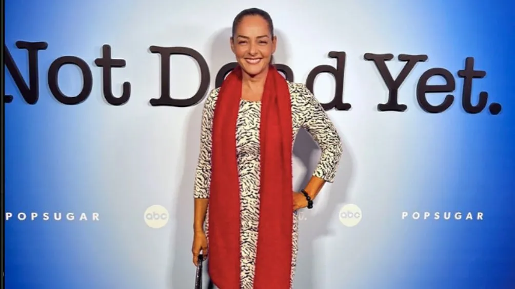 Andrea García durante una premiere