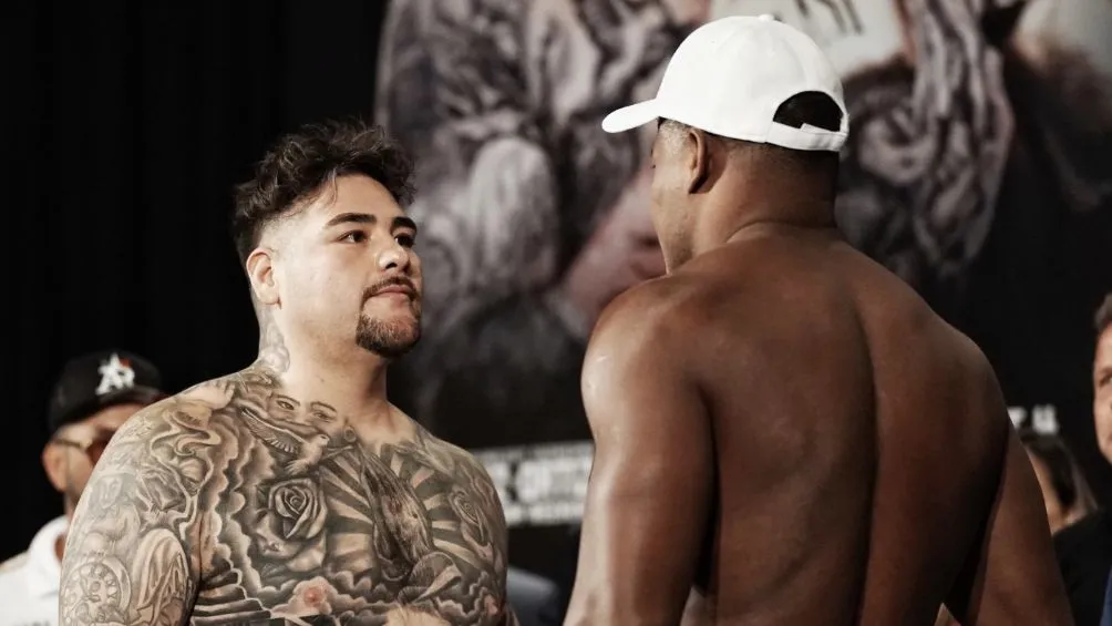 TWITTER: @Andy_destroyer1 Ruiz previo a una pelea