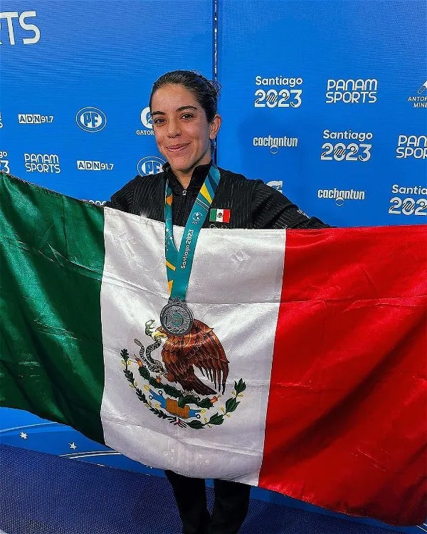 INSTAGRAM @aleorozcoloza Alejandra Orozco compitiendo en los Panamericanos 2023