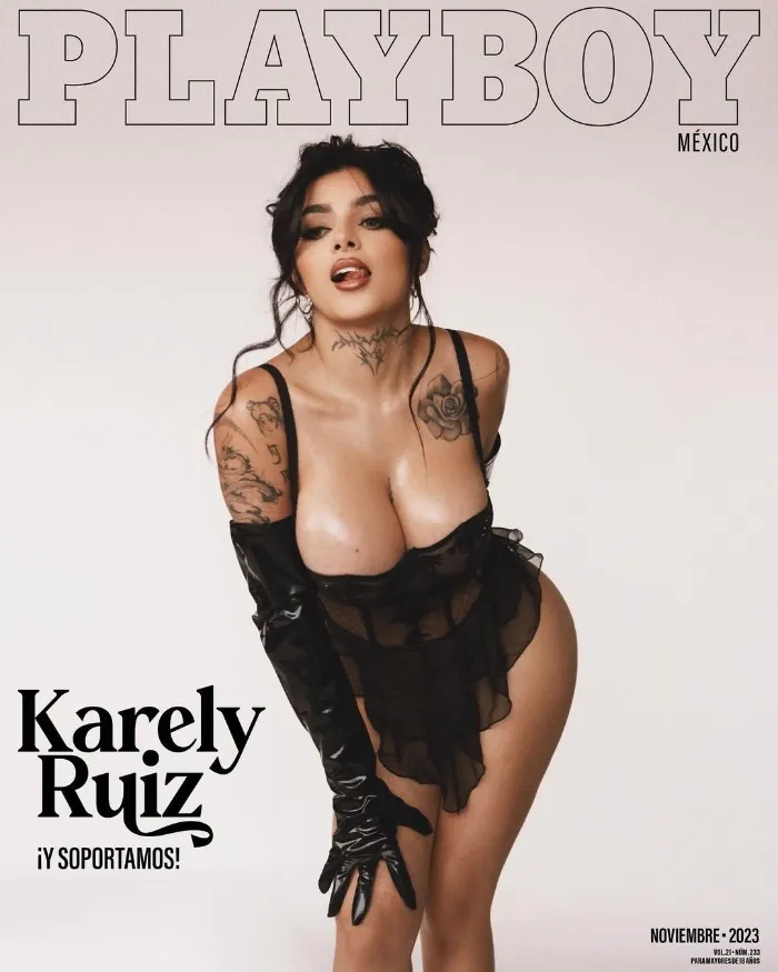 Karely Ruiz saldrá en la portada de Playboy México
