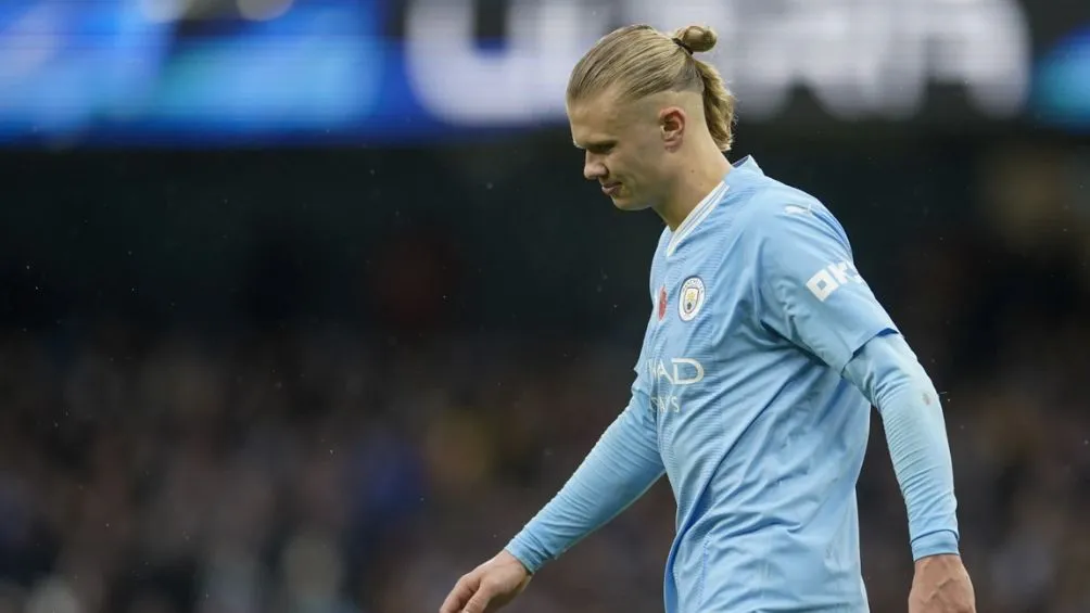 Haaland no pudo marcar gol ante el Bournemouth