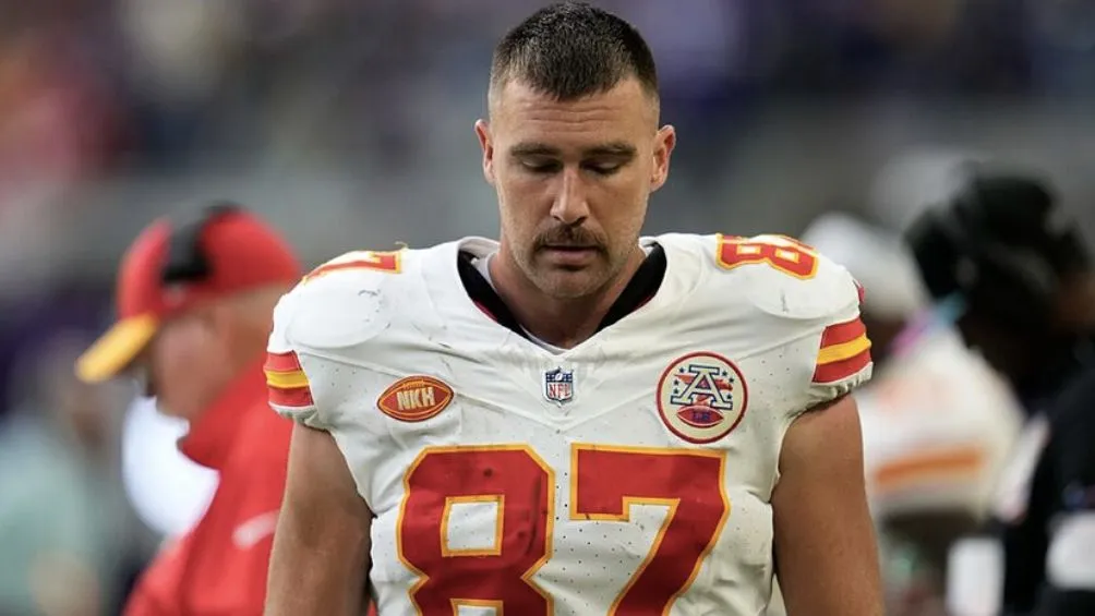 Kelce durante un partido con los Chiefs