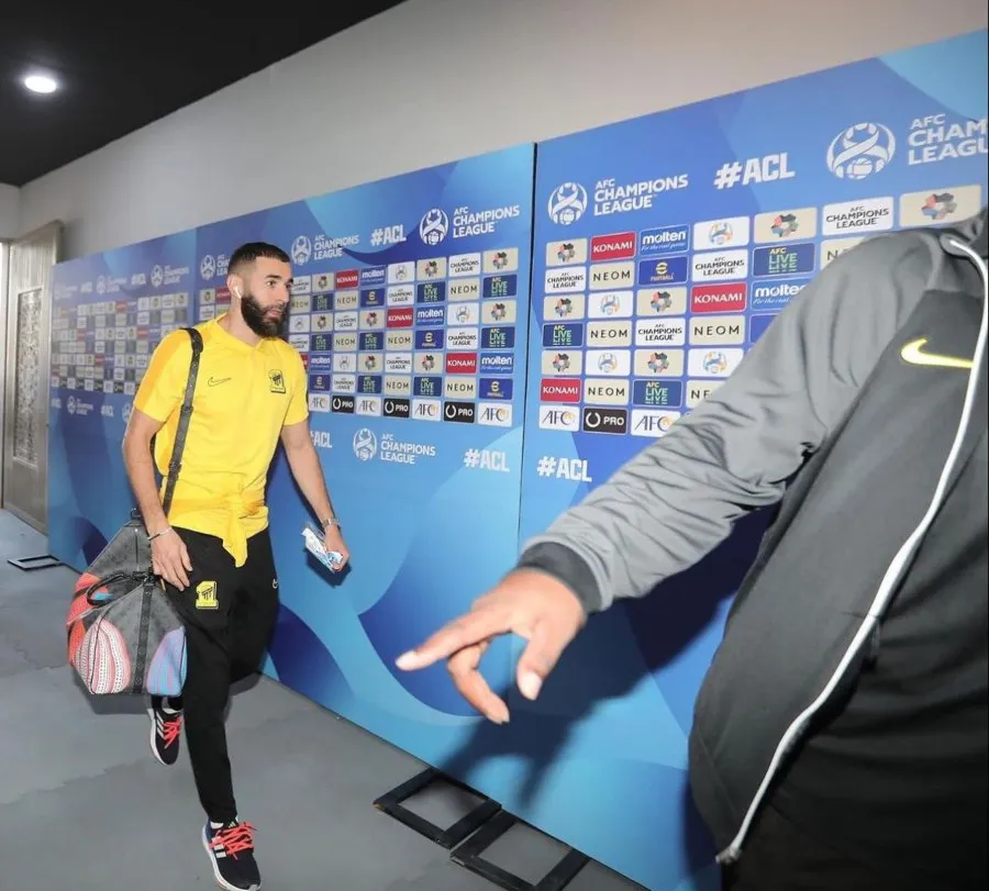 INSTAGRAM: @ittihadclub.sa Karim Benzema en su llegada al juego