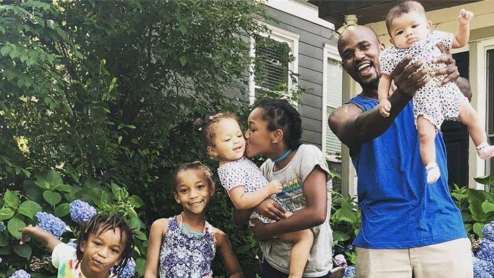 El actor junto a sus hijos