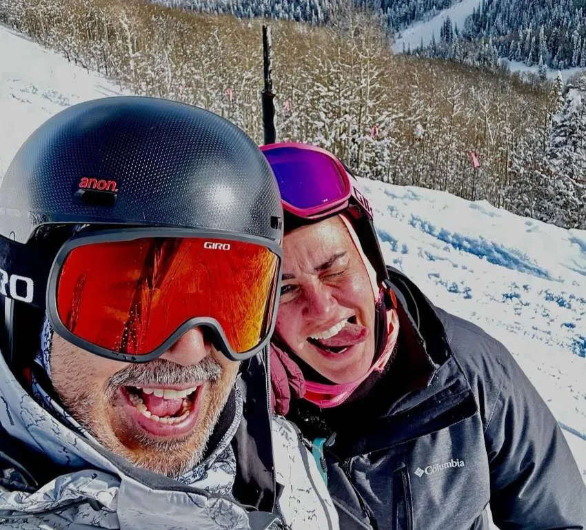 La pareja de vacaciones