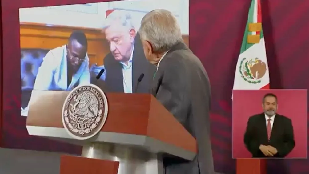 AMLO compartió el video en la mañanera de este lunes