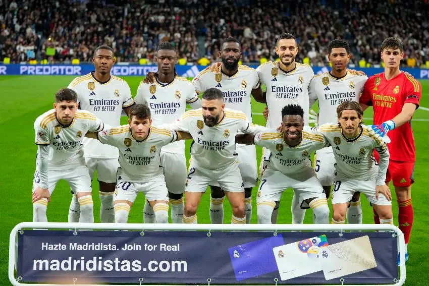 Real Madrid en un partido de LaLiga