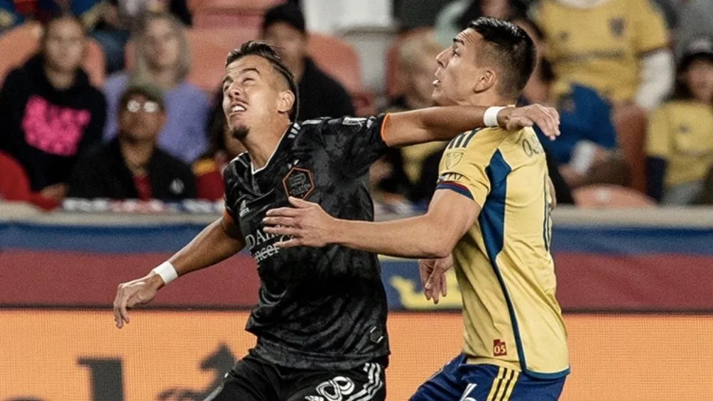 Houston Dynamo en el encuentro ante el Real Salt Lake
