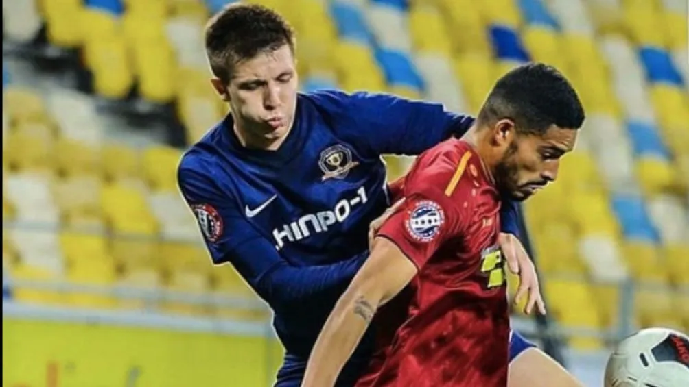 El SC Dnipro-1 durante un partido