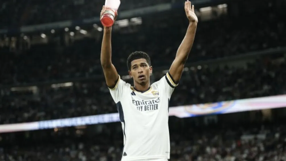 Bellingham celebrando un gol con el Real Madrid