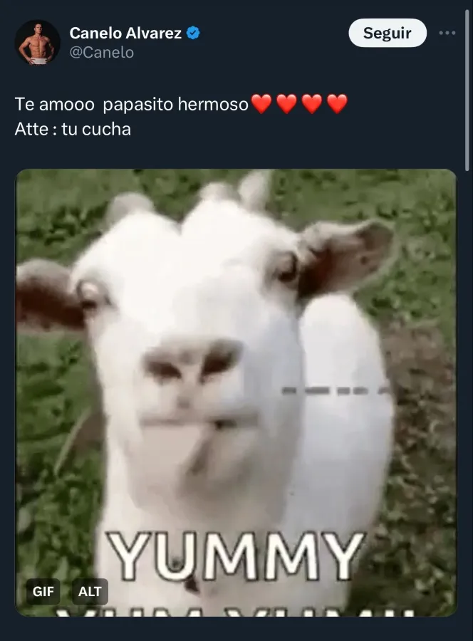 Tweet dudoso en la cuenta del Canelo Álvarez