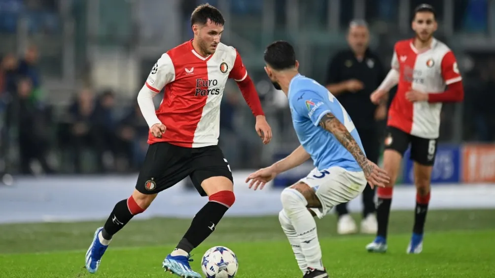 Giménez, en su último partido de Champions