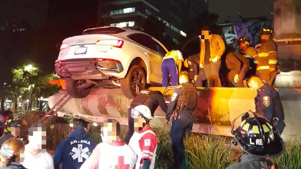 El coche quedó atascado