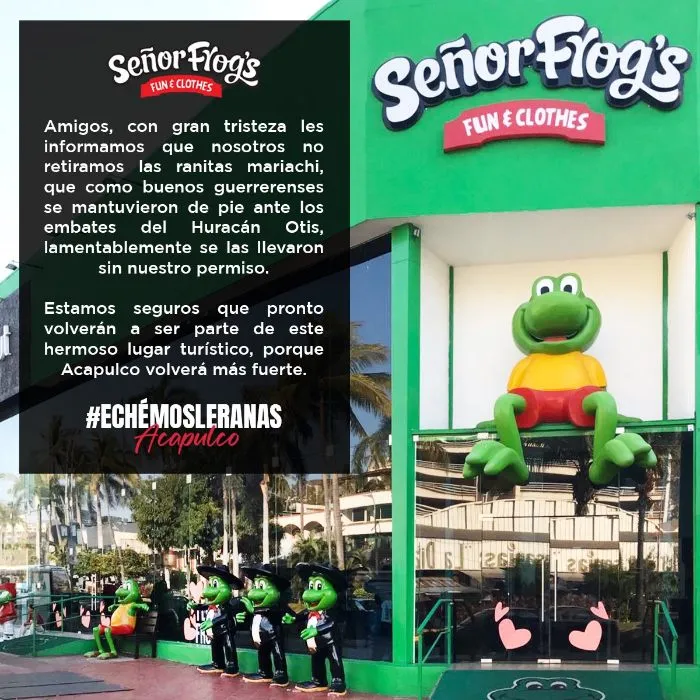 TWITTER @tiendasfrogs Comunicado de la tienda