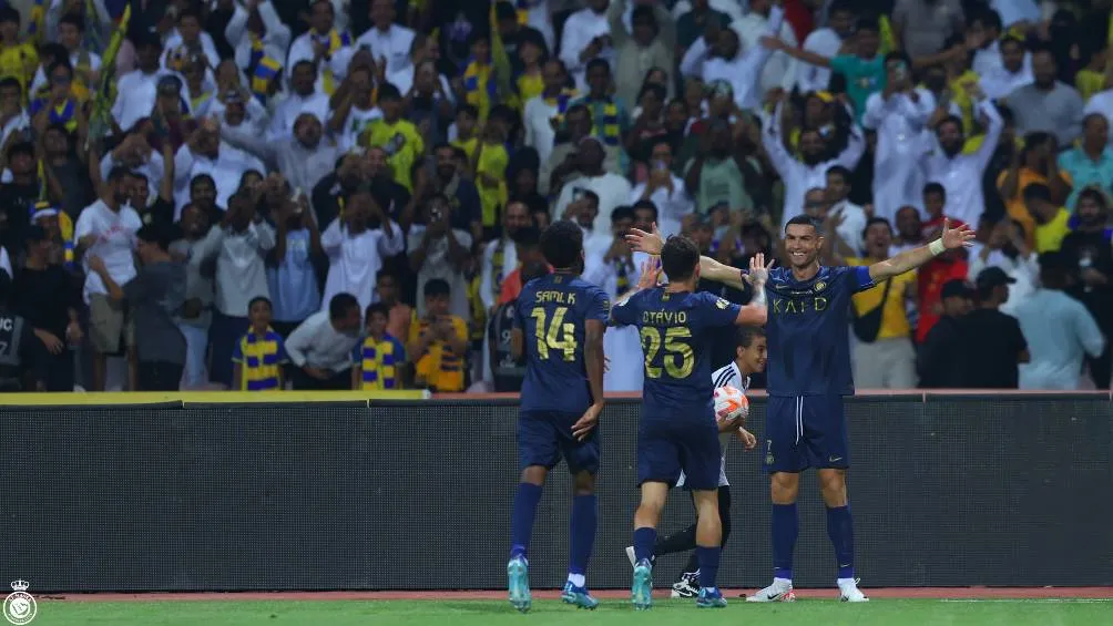 Al Nassr celebra la victoria