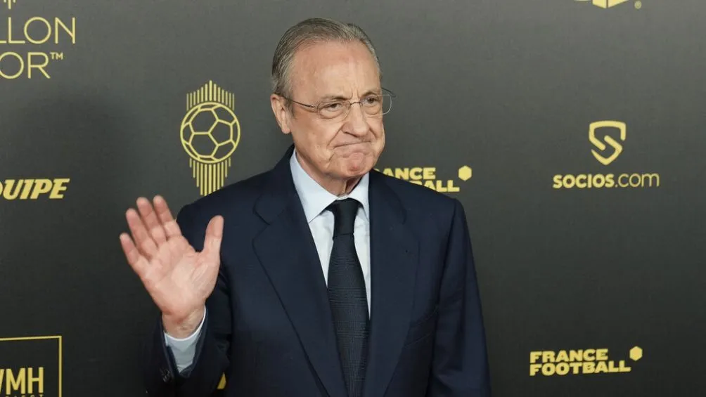 Florentino durante la entrega del Balón de Oro