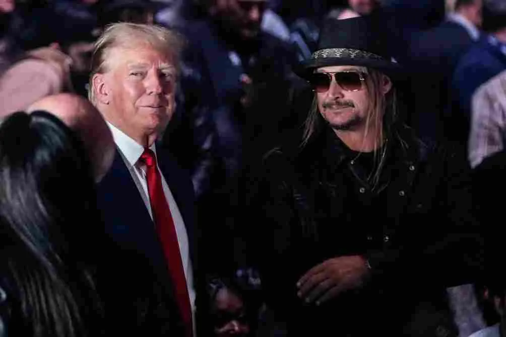 Trump en compañía de Kid Rock