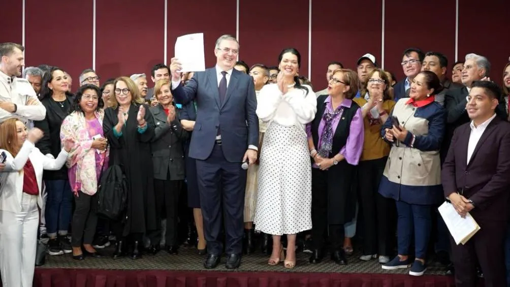 El excanciller no pudo ganar el proceso interno de Morena.