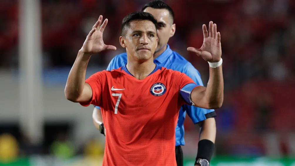 Alexis Sánchez con la selección chilena