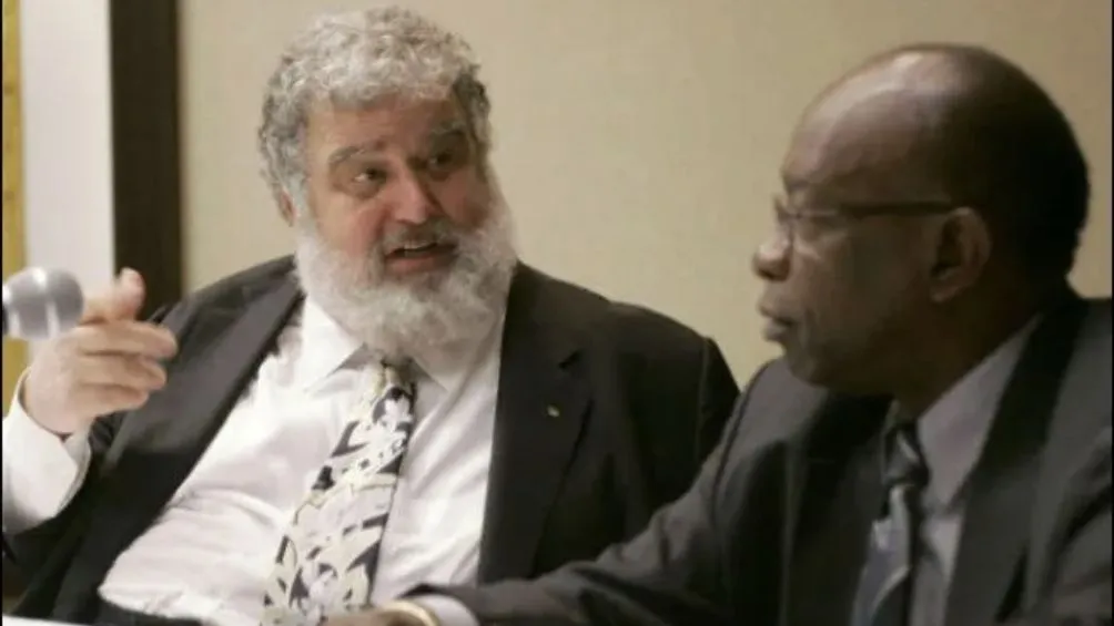 Chuck Blazer al lado de Jack Warner