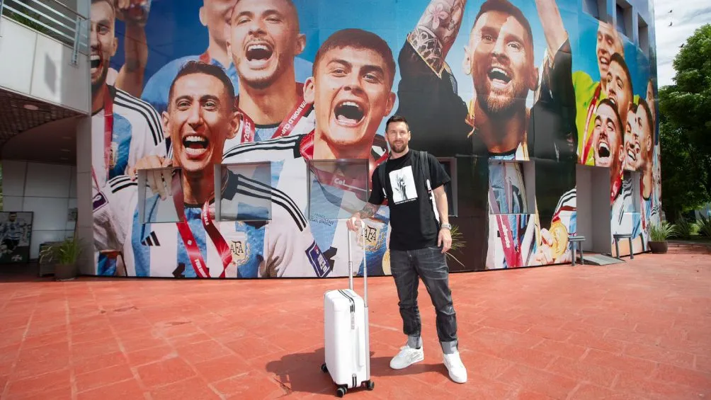 Messi, en la concentración para encarar esta Fecha FIFA