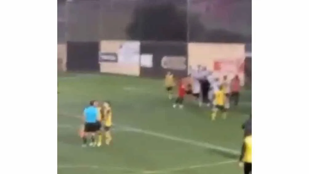 CAPTURA DE PANTALLA TWITTER Hubo una trifulca en el partido