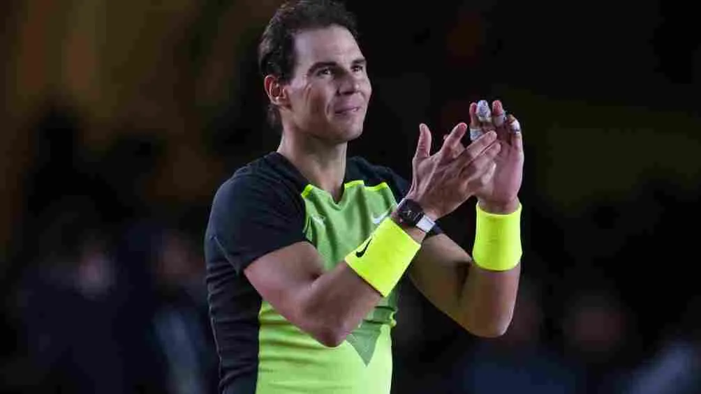 Nadal en el Tennis Fest GNP en 2022 en México