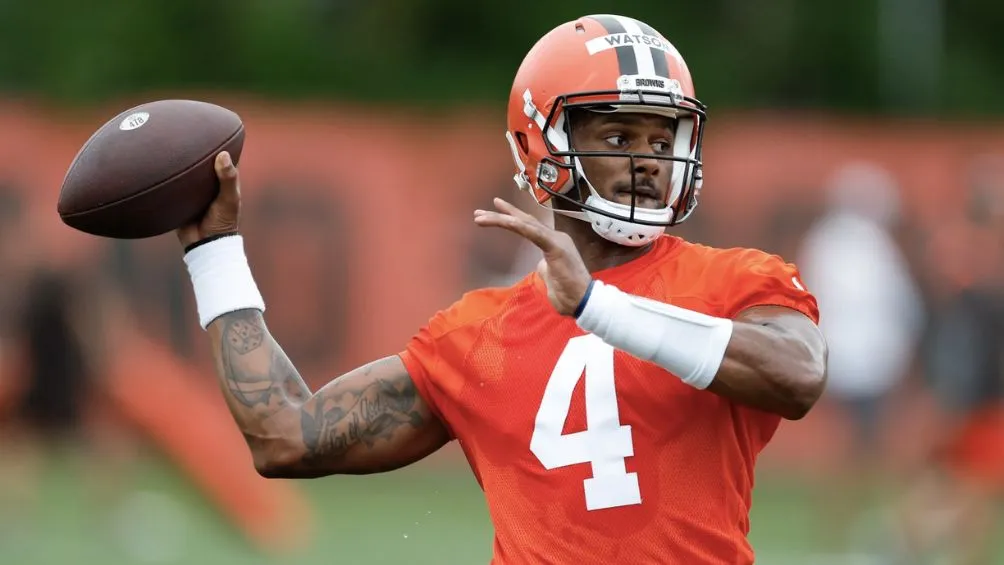 Deshaun durante un entrenamiento