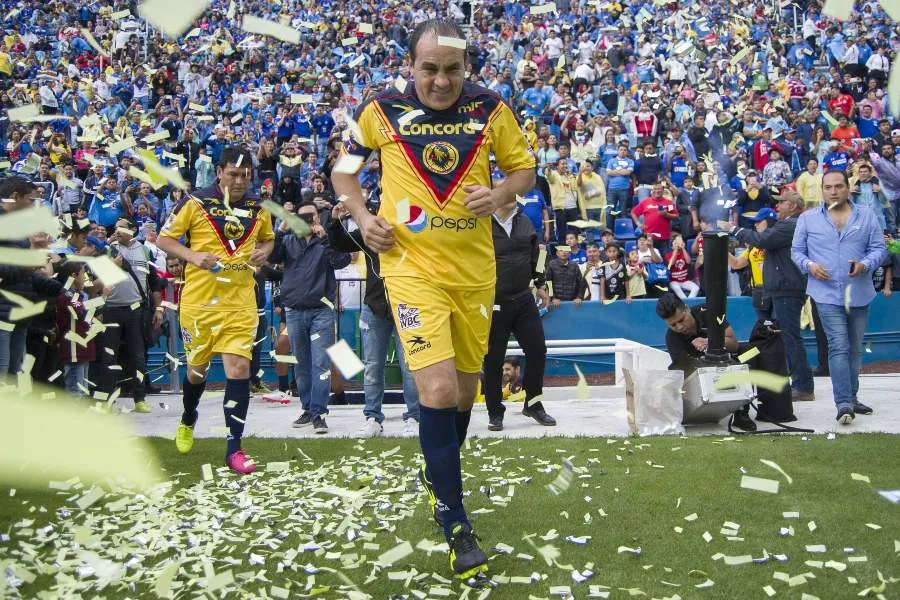 Cuauhtémoc Blanco en un Partido de Leyendas