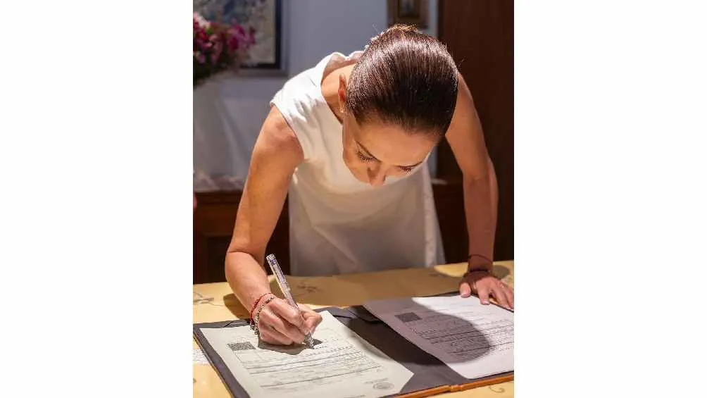 La candidata compartió la noticia en redes