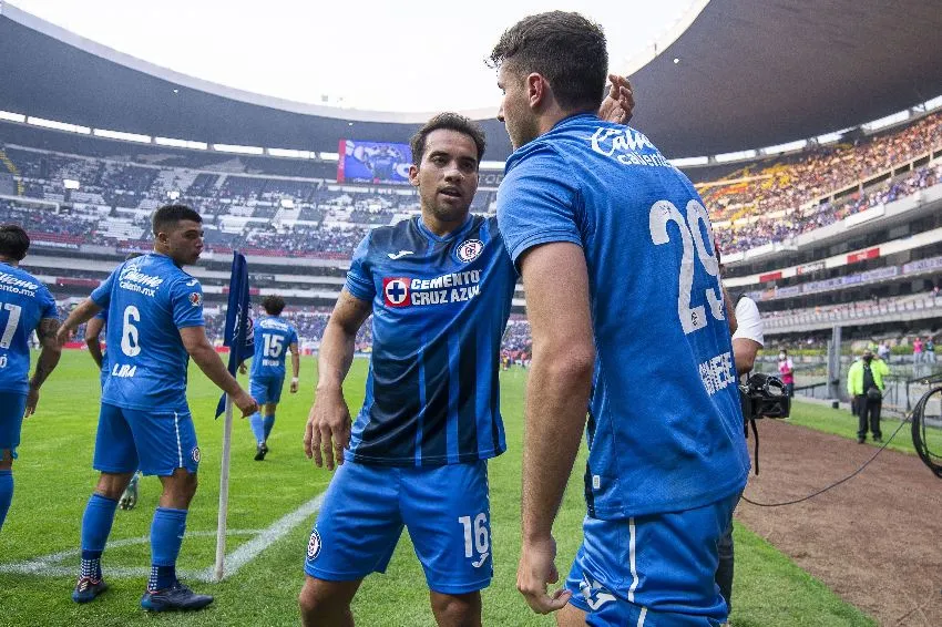 Giménez y Aldrete en su etapa con Cruz Azul