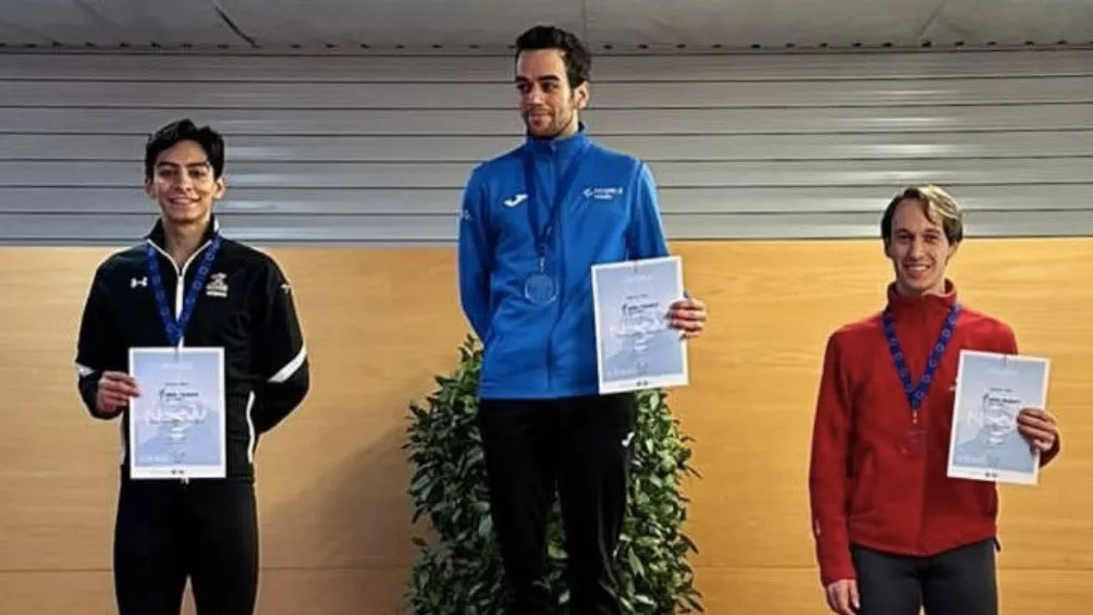 Donovan Carrillo en el segundo puestos de su prueba