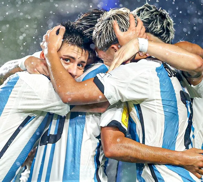 INSTAGRAM: @afaseleccion El festejo de los argentinos