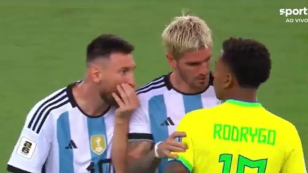 El capitán albiceleste le dijo de todo al brasileño