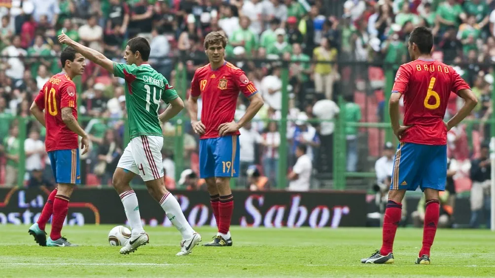 En 2010, México y España jugaron un amistoso