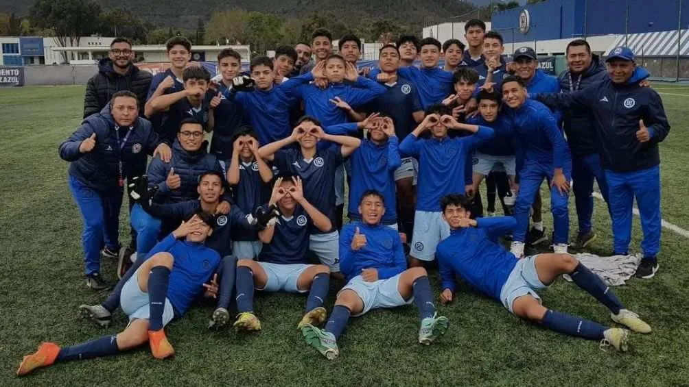 El equipo celeste de la Sub 14, donde milita el hijo de Villaluz