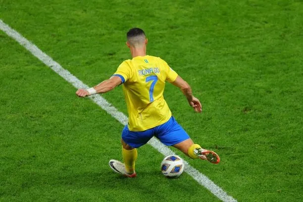 Cristiano Ronaldo durante el partido