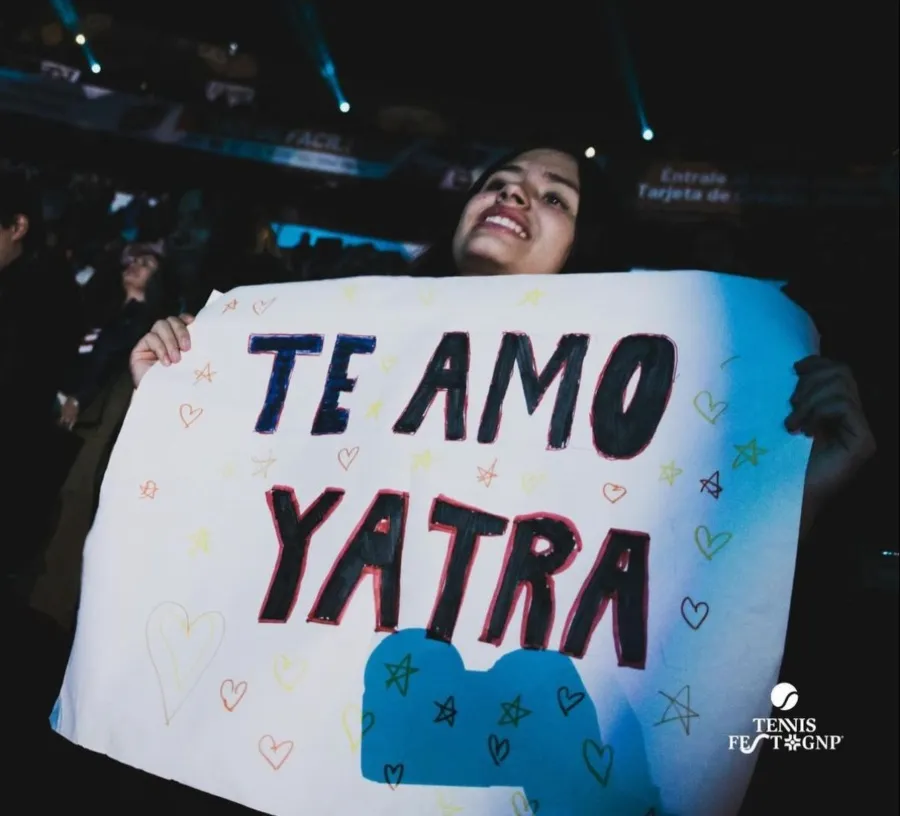 INSTAGRAM: @tennisfestmx Fanática de Sebastián Yatra