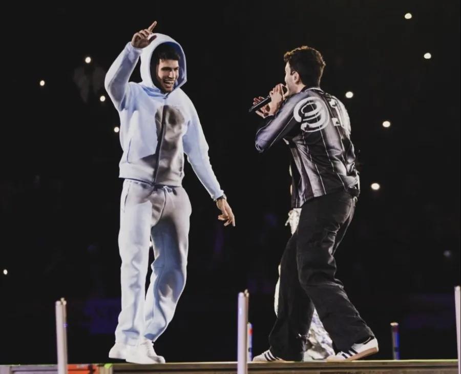 INSTAGRAM: @tennisfestmx Carlos Alcaraz y Sebastián Yatra