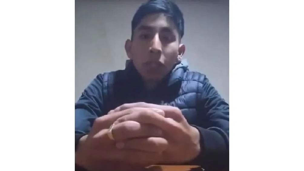 Óscar 'N' dio su versión mediante un video que circula en redes sociales.