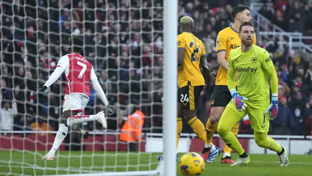 AP Saka sigue metiendo goles