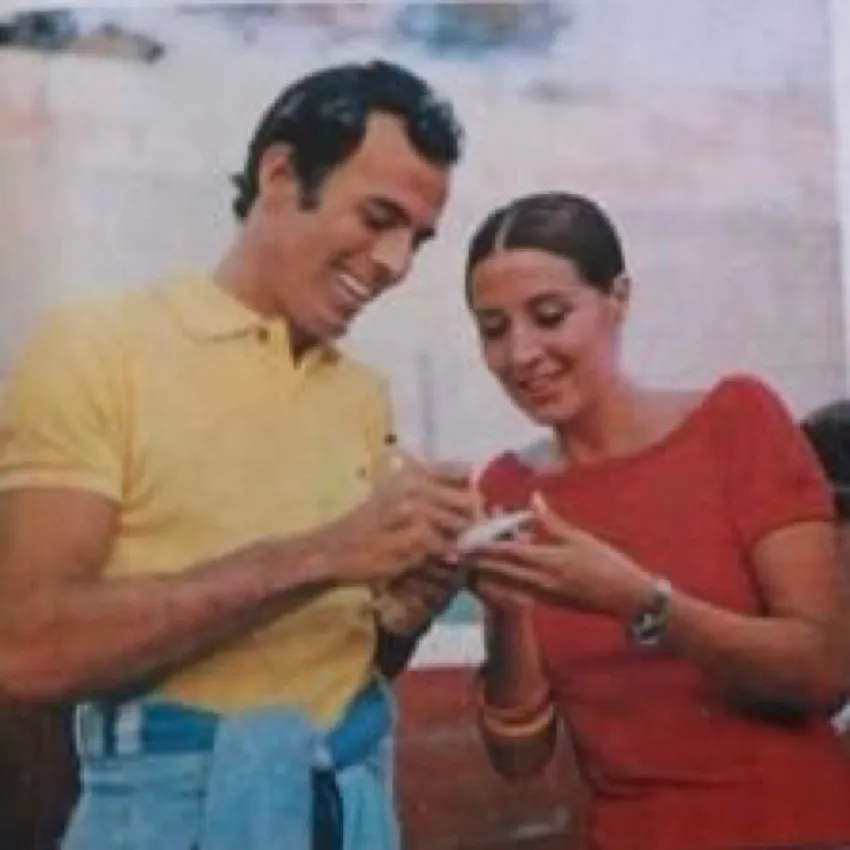 Velasco con Julio Iglesia