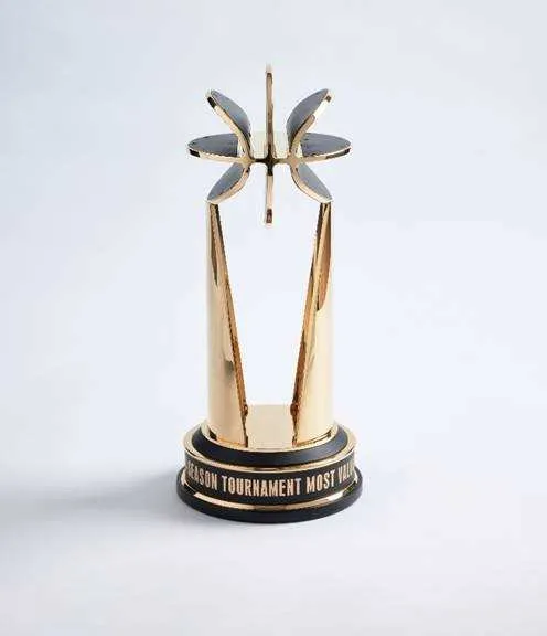 El trofeo que se le entregará al MVP del torneo