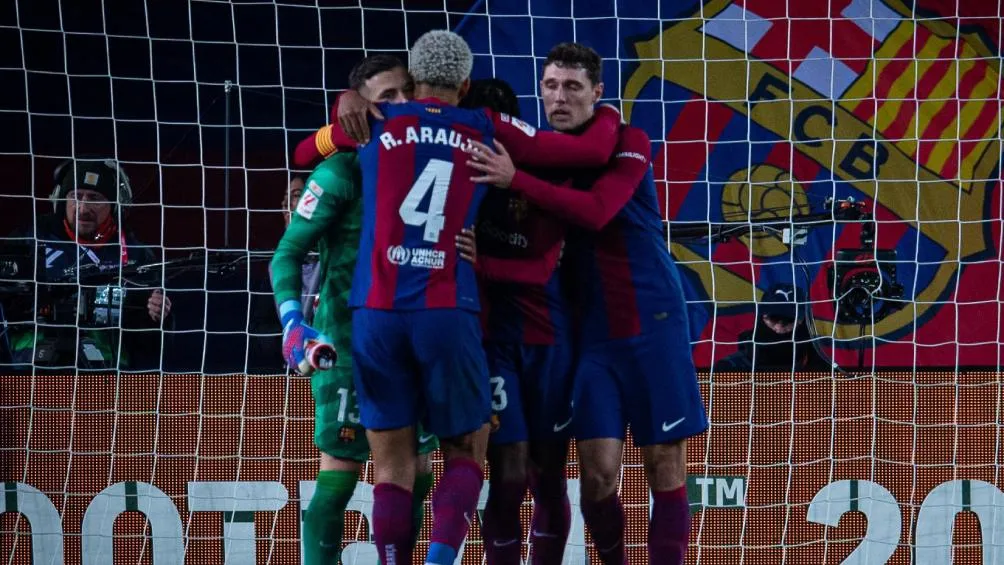 Barcelona celebra su triunfo ante el Atlético