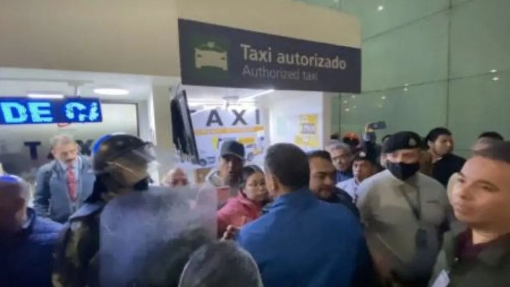 Así se vivió el retén en el AICM