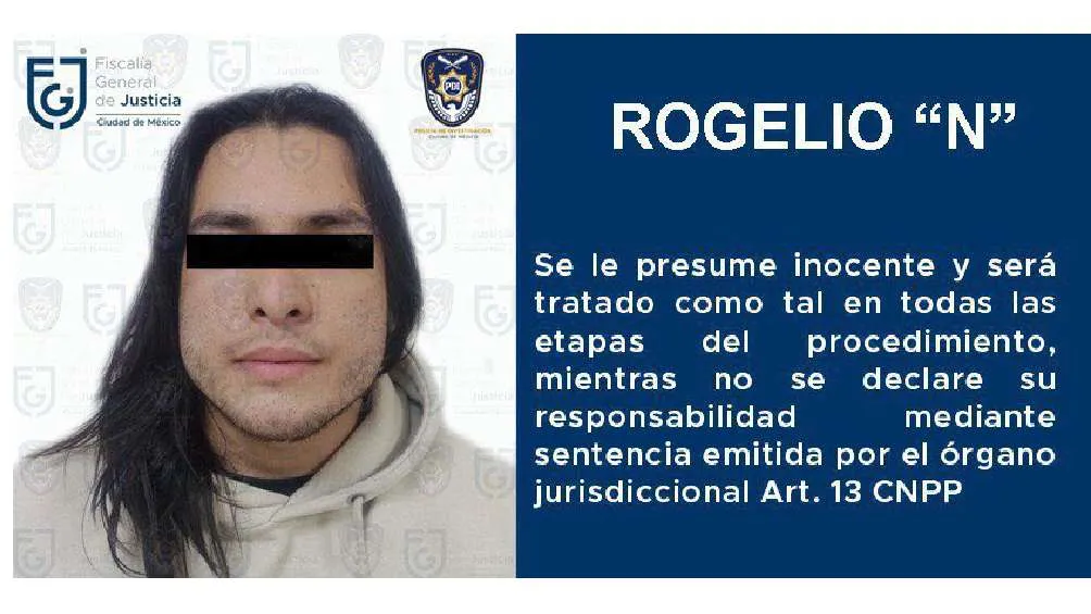 Twitter: @PDI_FGJCDMX Rogelio 'N' fue detenido en marzo luego de luchar en una función en Aguascalientes.