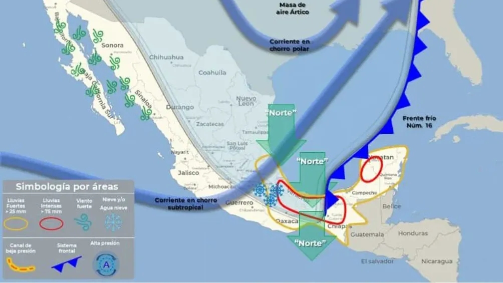 Servicio Meteorológico Nacional pronostica lluvias