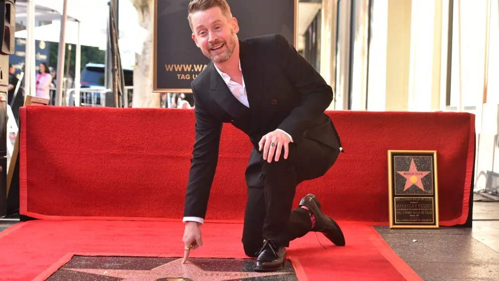 Macaulay Culkin tiene su eestrella en el Paseo de la Fama en Hollywood